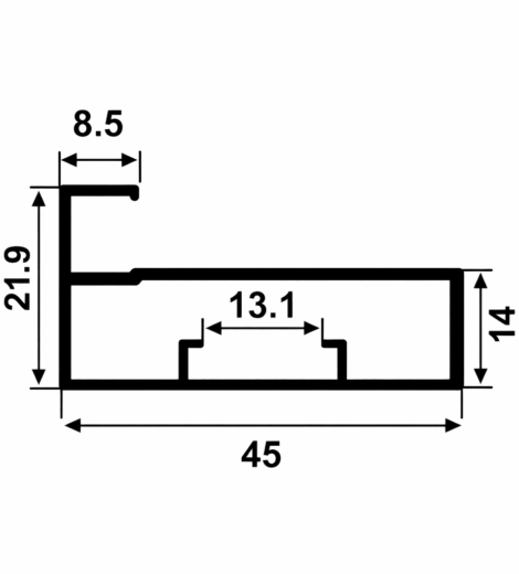 Aluminum Profile Glass Shutter