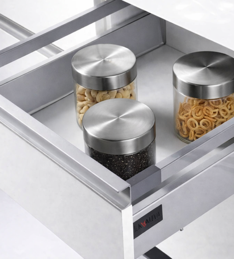 L Box Flash Silver Drawer-40Kg